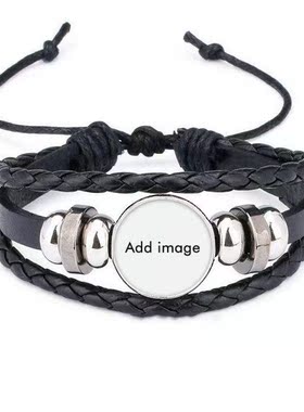 鼠年动物皮革礼品编制手链