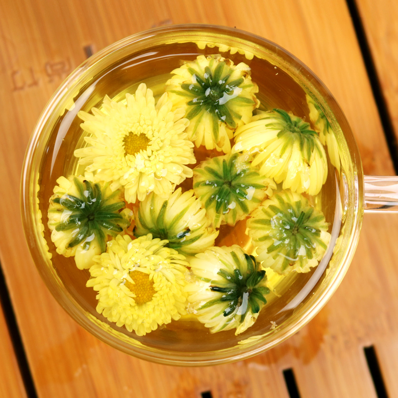 君享茶叶旗舰店胎菊120克非特级野生桐乡菊花茶花草君享茶叶凉茶金银花金丝皇菊3