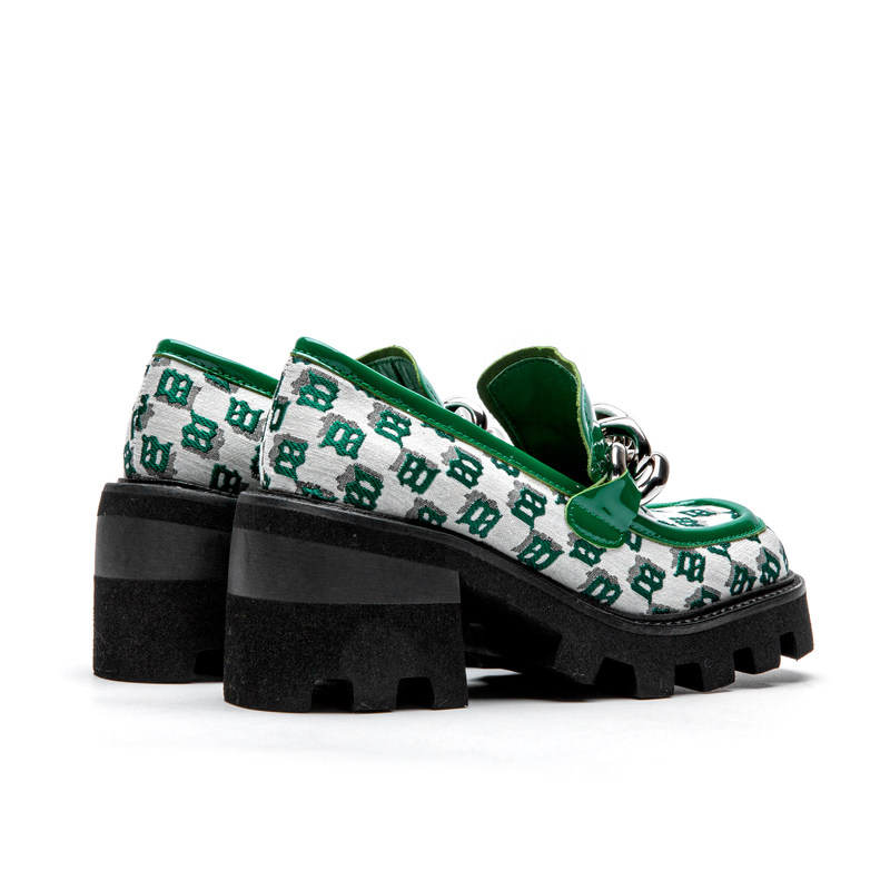 JOOC玖诗深口鞋增高厚底乐福鞋女链条粗跟方头单鞋小码,淘宝优惠券,粉丝福利购,淘宝优惠卷