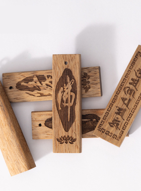 越南天然沉香项链手把件无事牌