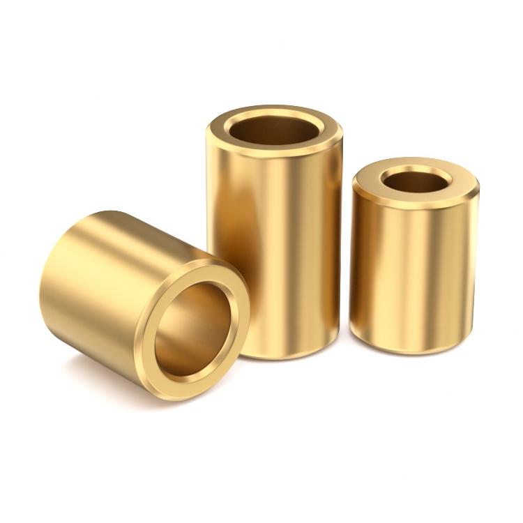 粉末冶金含油轴承铜套纯铜轴套外径14/16衬套内径M3M4M5M6M8-M12 - 图1