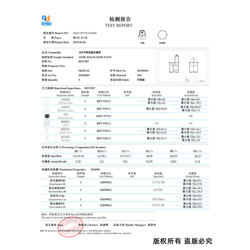 X304/316不锈钢盖形螺母美制盖型螺帽镀锌镍装饰帽M3M4M5M6M10-30 - 图2