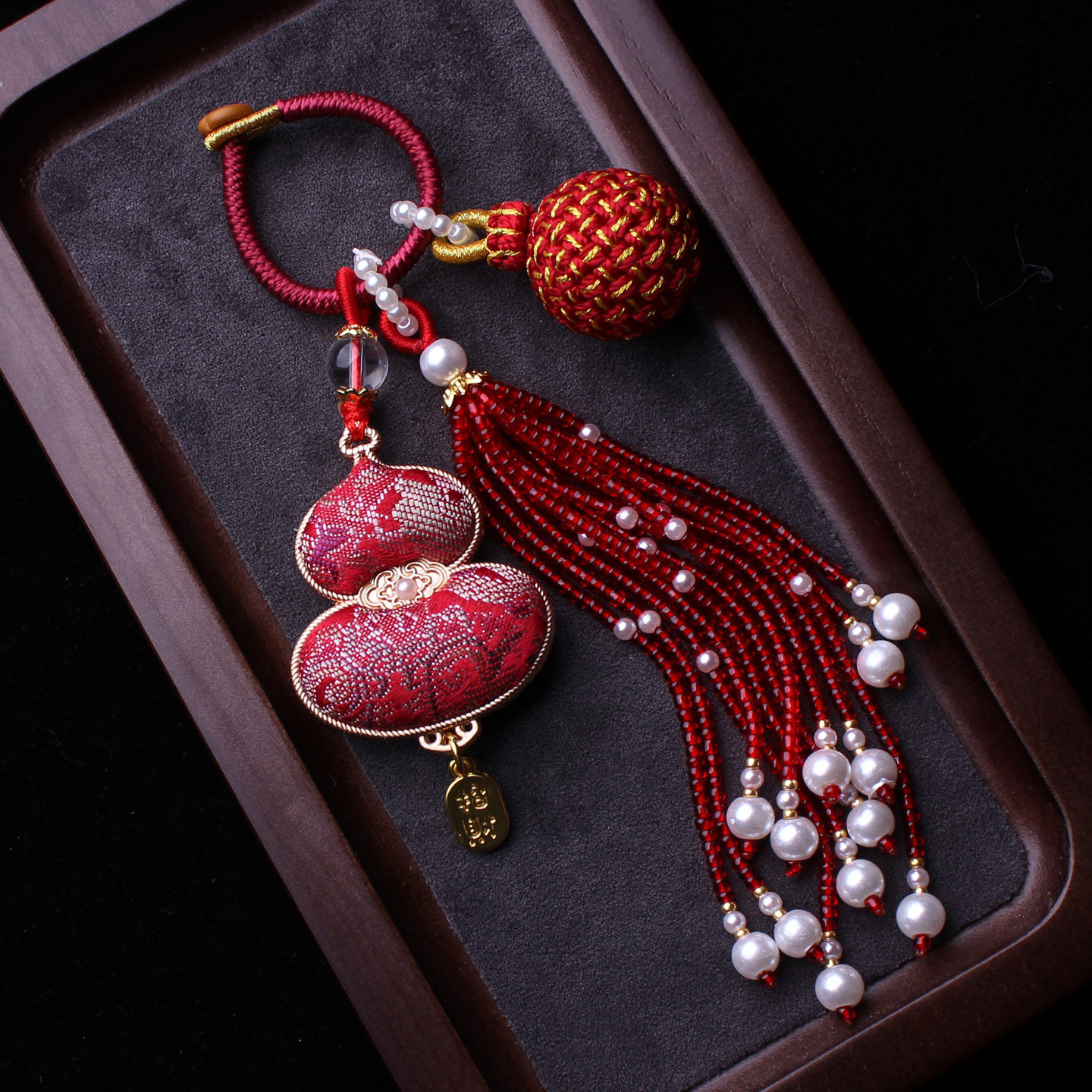 本命年红非遗宋锦葫芦包包挂件流苏穗子编织有球必应汉服钥匙挂饰,淘宝优惠券,粉丝福利购,淘宝优惠卷