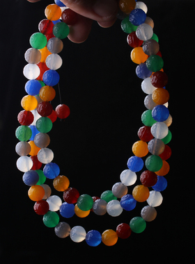 多宝玛瑙108颗雕刻回纹珠