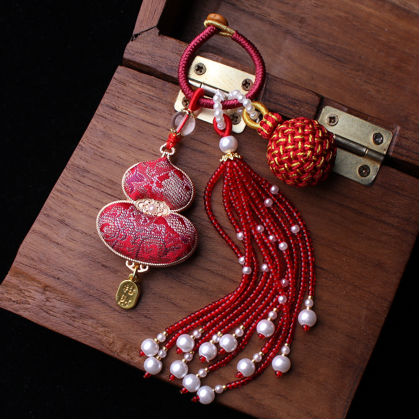 本命年红非遗宋锦葫芦包包挂件流苏穗子编织有球必应汉服钥匙挂饰,淘宝优惠券,粉丝福利购,淘宝优惠卷