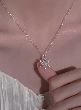 韩系复古钛钢项链女百搭感珍珠吊坠ins风小众锁骨链饰品设计