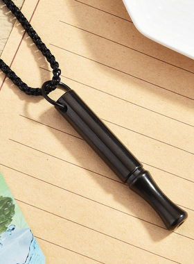 新款可拆卸戒烟器 冥想正念吊坠项链 钛钢调节呼吸口味戒烟器项链