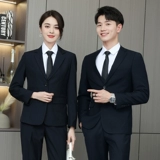 Комплект, классический костюм для школьников, пиджак классического кроя, куртка, комбинезон, подходит для студента