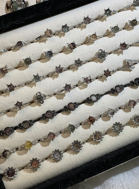 天然幽灵球戒指水晶戒指女