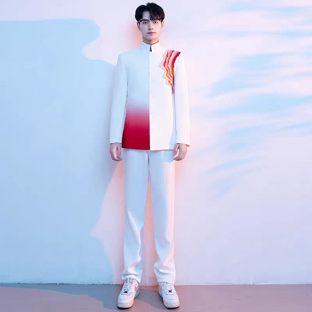 Red song cantata dress performance conductor dress