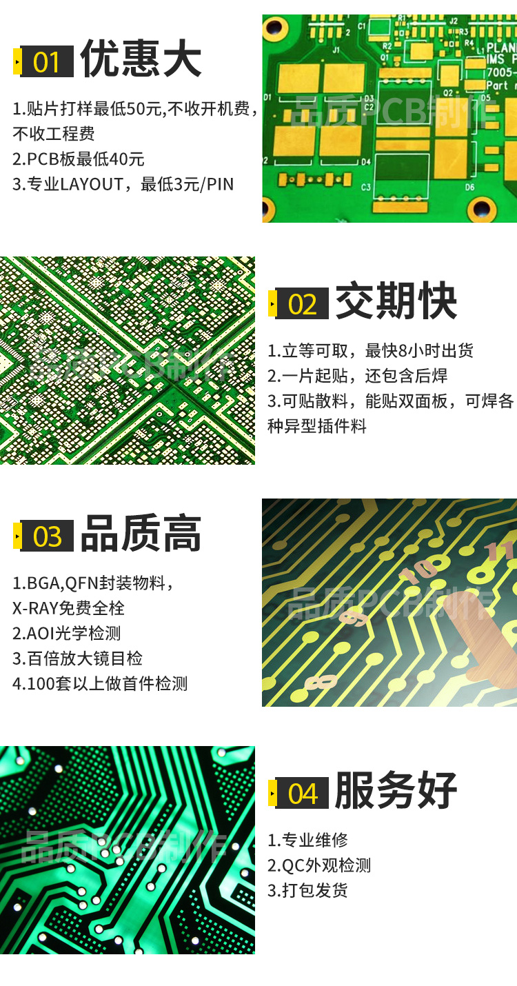 PCB电路板、PCBA、SMT打样、SMT贴片焊接、开钢网、代购元器件-图2