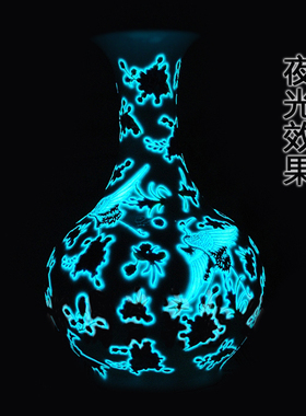 景德镇陶瓷器花瓶摆设夜光瓷家居