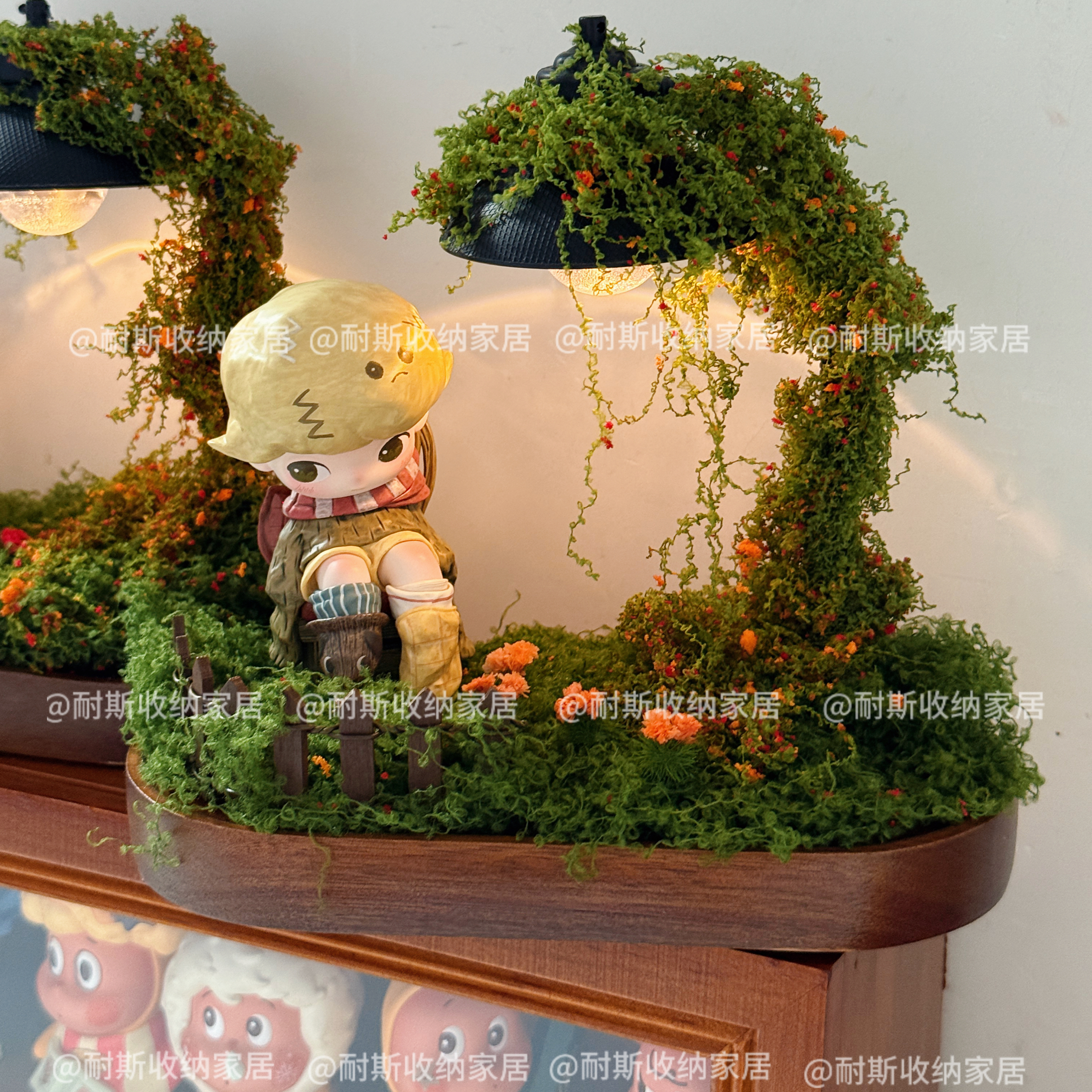 如果今天星期八造景diy材料包泡泡玛特dimoo场景手办木质托盘 - 图2