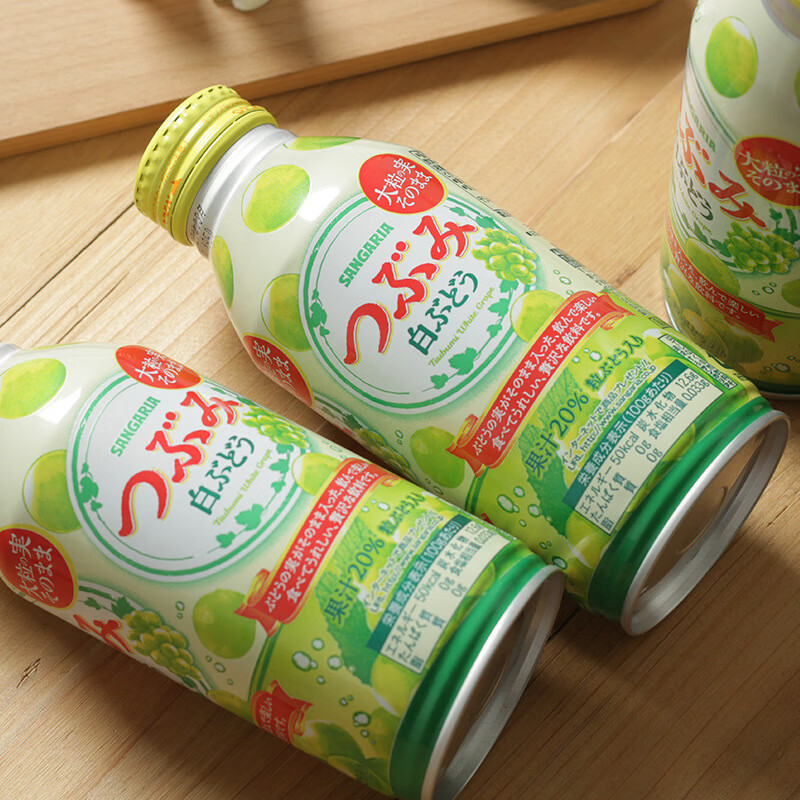 日本进口三佳利Sangaria三佳丽白葡萄汁饮料水蜜白桃汁果汁含果肉 - 图2