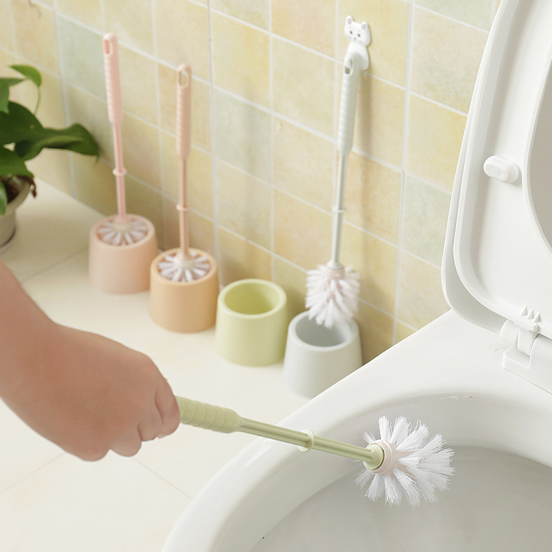Toilet brush set creative soft-bristled toilet home batch no dead ends small brush holder Japanese bathroom wipe