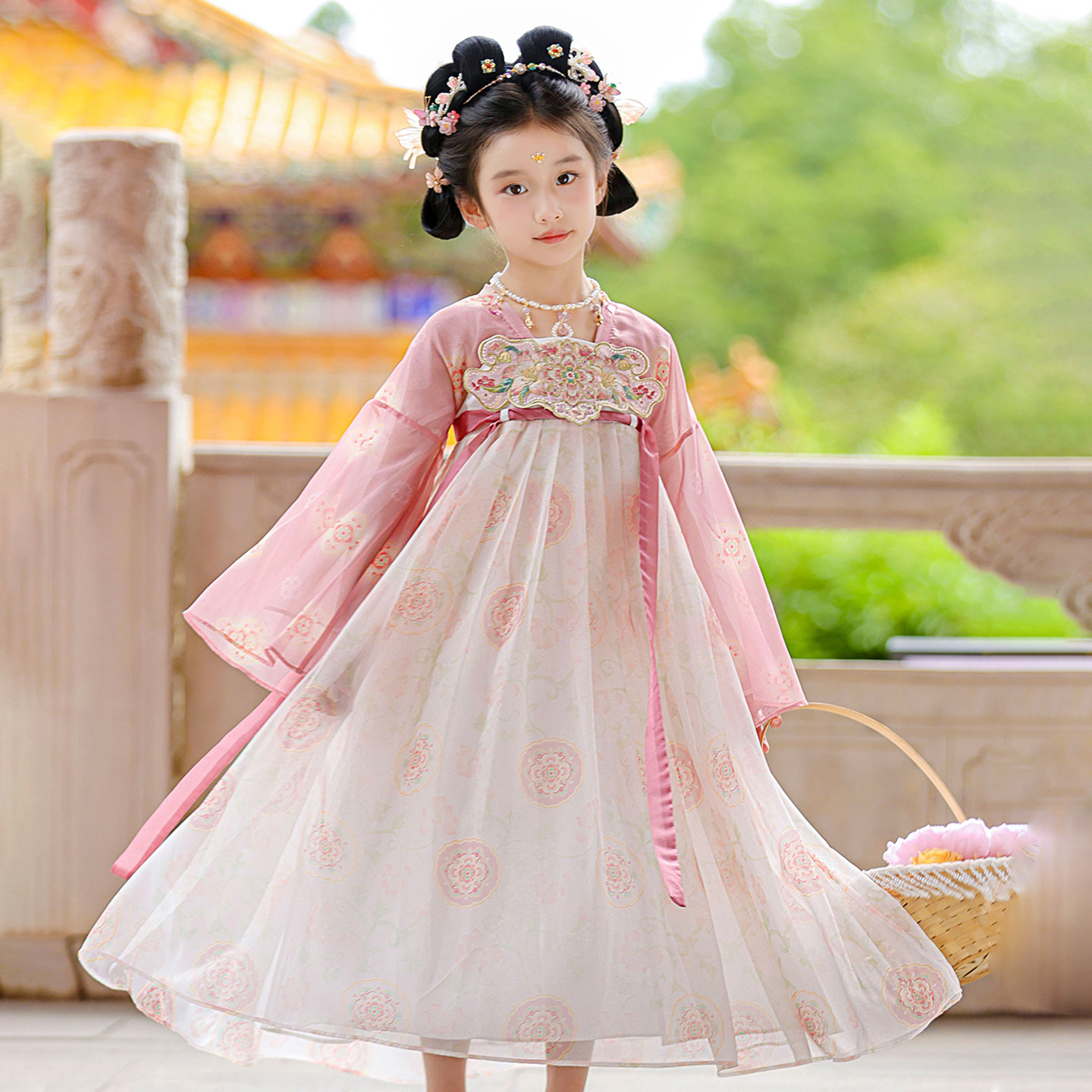 汉服女童2026春秋款儿童高端古风仙气公主连衣裙小女孩古风表演服,淘宝优惠券,粉丝福利购,淘宝优惠卷
