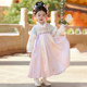 Children's high-end super fairy antique style velvet dress