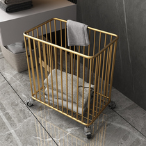 New Nordic light and luxurious clothes containing basket gold laundry basket Dirty Laundry Basket home Ins modern Dirty Laundry Basket