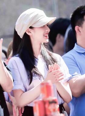 张婧仪同款夏季防晒报童贝雷帽