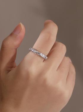 轻奢简约满天星戒指女纹理