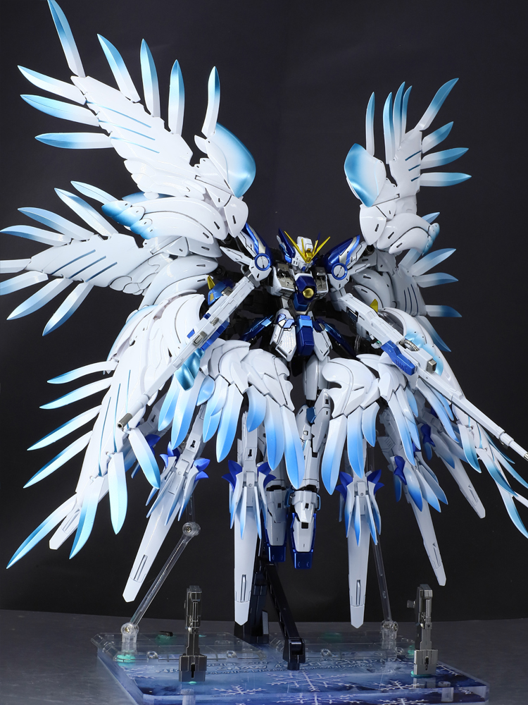 Ice Blue MG Angel Metallic Thousand Hands Bandai Assembly