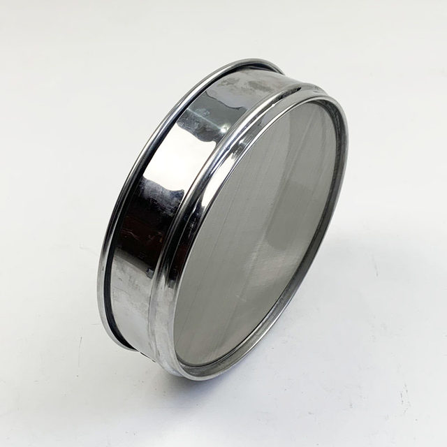 20cm double frame stainless steel mesh standard sieve inspection sieve