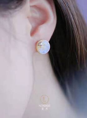 绘间银杏不对称通勤ins风配饰