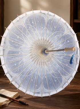 剑三蓬莱海月骨防雨手工桐油纸伞