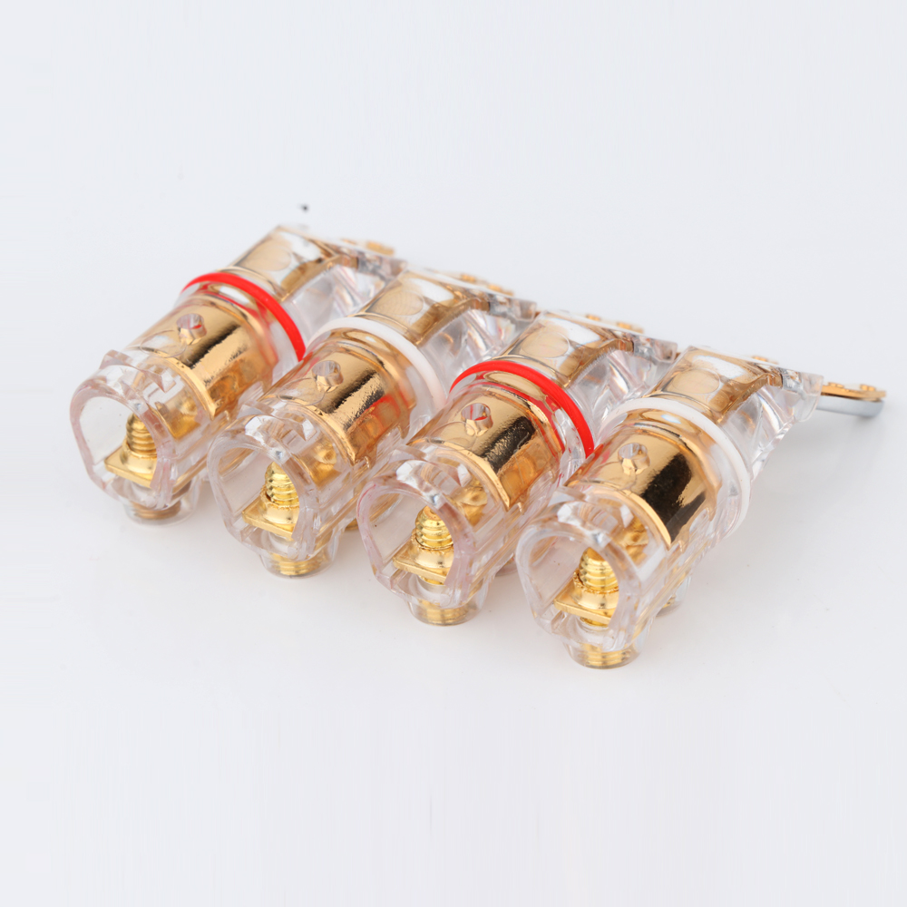 Preffair 24K镀金水晶Y插头 hifi喇叭音箱U型插头 镀铑免焊Y叉,淘宝优惠券,粉丝福利购,淘宝优惠卷