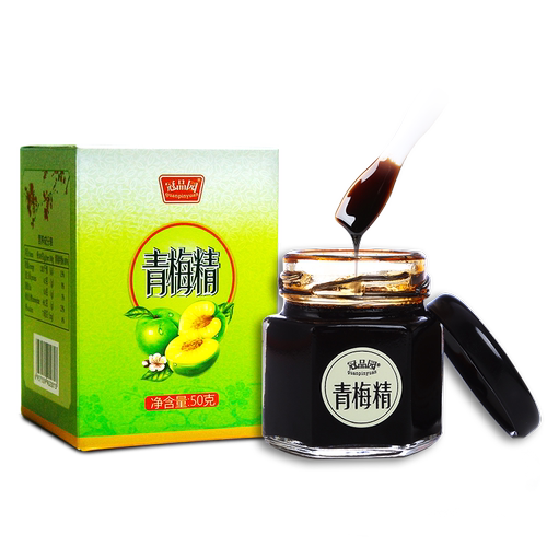 冠品园买2送1青梅精浓缩汁膏状梅精丸梅丹炼梅锭古法工艺碱性食品 - 图2
