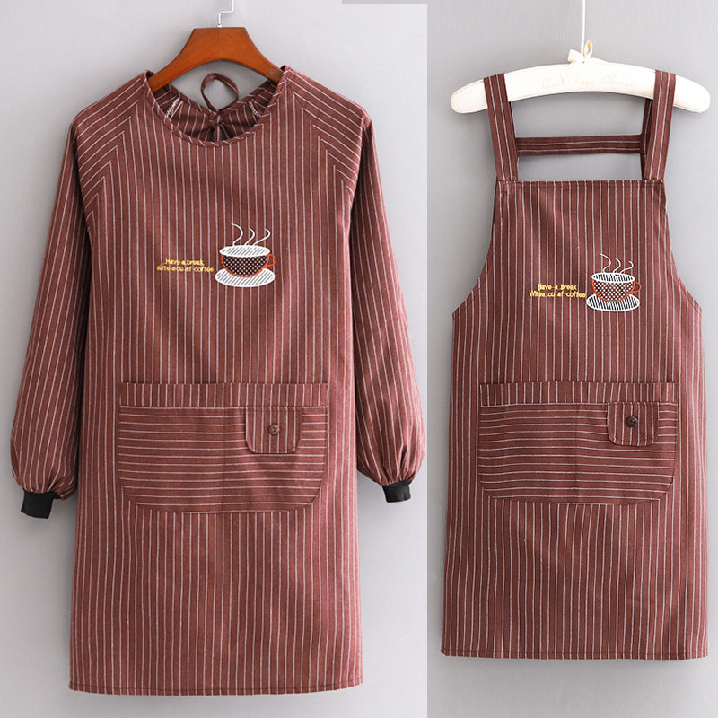 棉布围裙厨房专用家用2025新款罩衣时尚女防油透气做饭工作服男士,淘宝优惠券,粉丝福利购,淘宝优惠卷