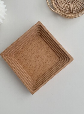实木条纹木板首饰展示板杯垫台板