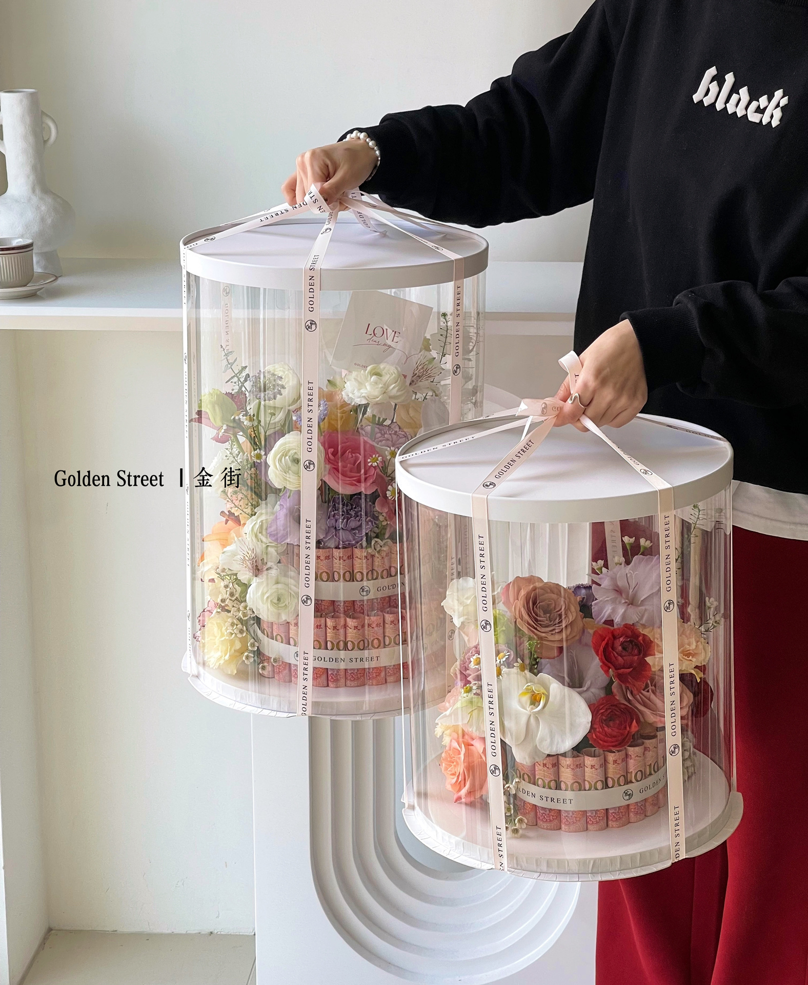 母亲节情人节圆形花泥DIY蛋糕花有钱花材料花束生日送女友送妈妈,淘宝优惠券,粉丝福利购,淘宝优惠卷