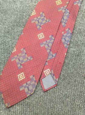 古着巴洛克真丝男士领带S58