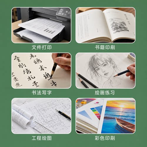道林纸A4/A3/A5米黄米白80克100g120g150g书写B5B4试卷护眼打印纸 - 图3