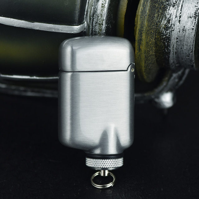 Inflatable lighter windmill windproof alloy fashion straight punch