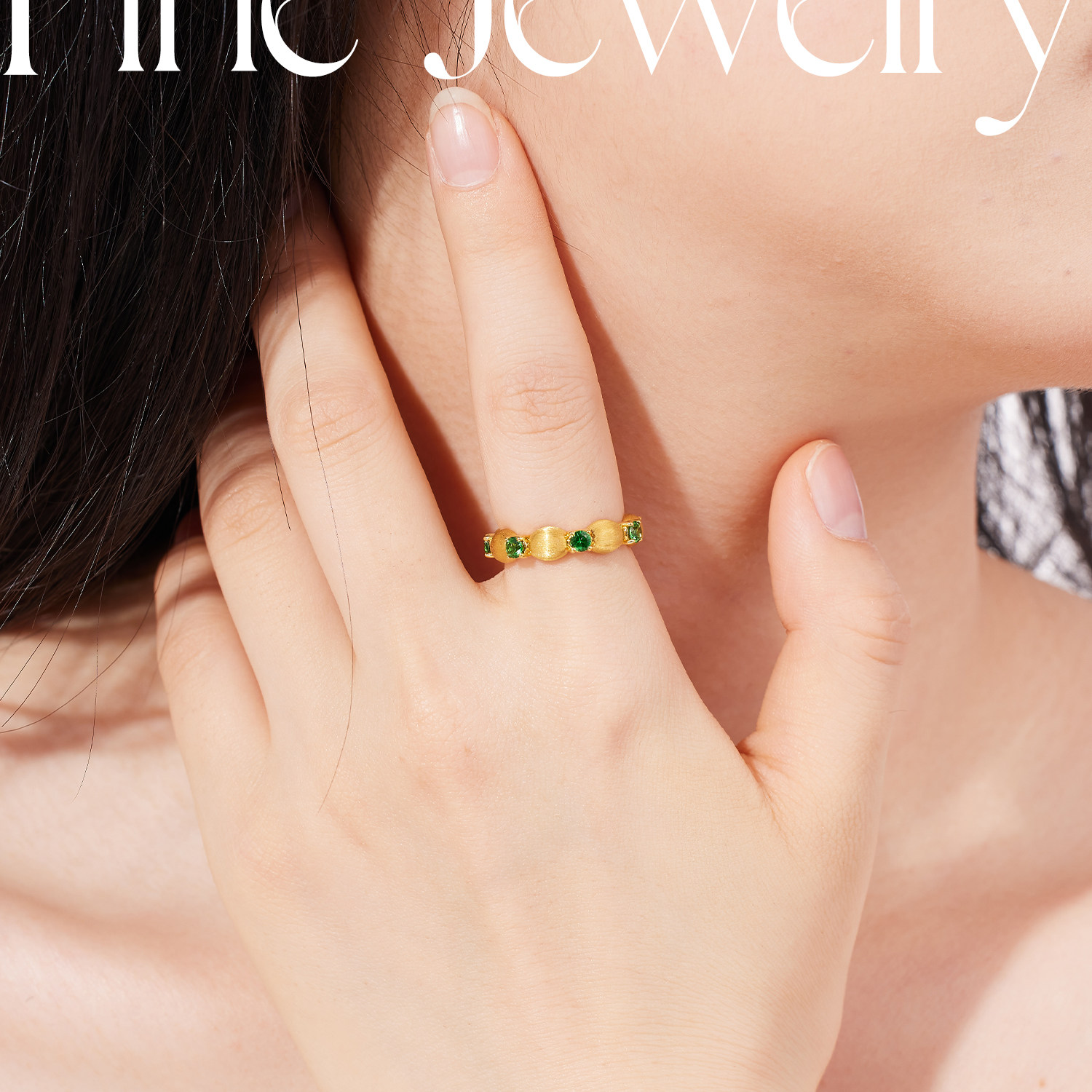 宝石矿工 绿野仙踪 5D足金沙弗莱戒指复古拉丝彩宝,淘宝优惠券,粉丝福利购,淘宝优惠卷