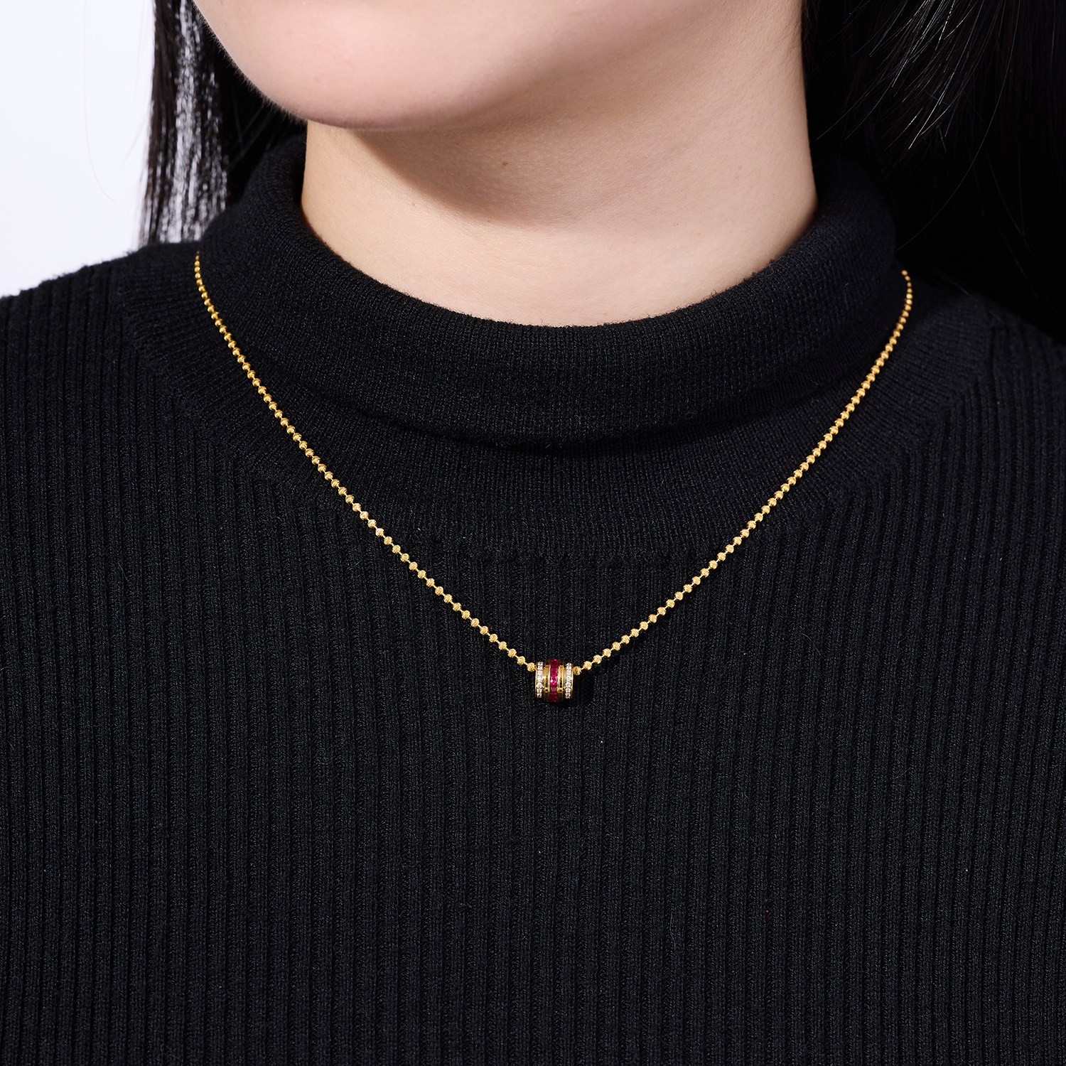 1月24号补现货！宝石矿工时来运转足金CNC红宝石路路通吊坠,淘宝优惠券,粉丝福利购,淘宝优惠卷