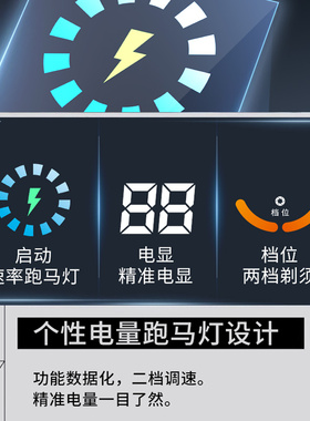 伍尚剃须刀车载电动剃须刀可刀头水洗迷你全身旅行新款便携刮胡刀