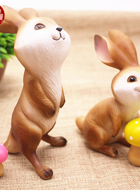 兔子生日礼物可爱风车内小摆饰