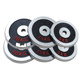 Men's electroplated barbell plates with large holes and small holes
