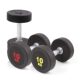 Black all-in-one rubberized dumbbell fitness supplies