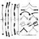 Comprehensive strength equipment accessories electroplated pull-down handle