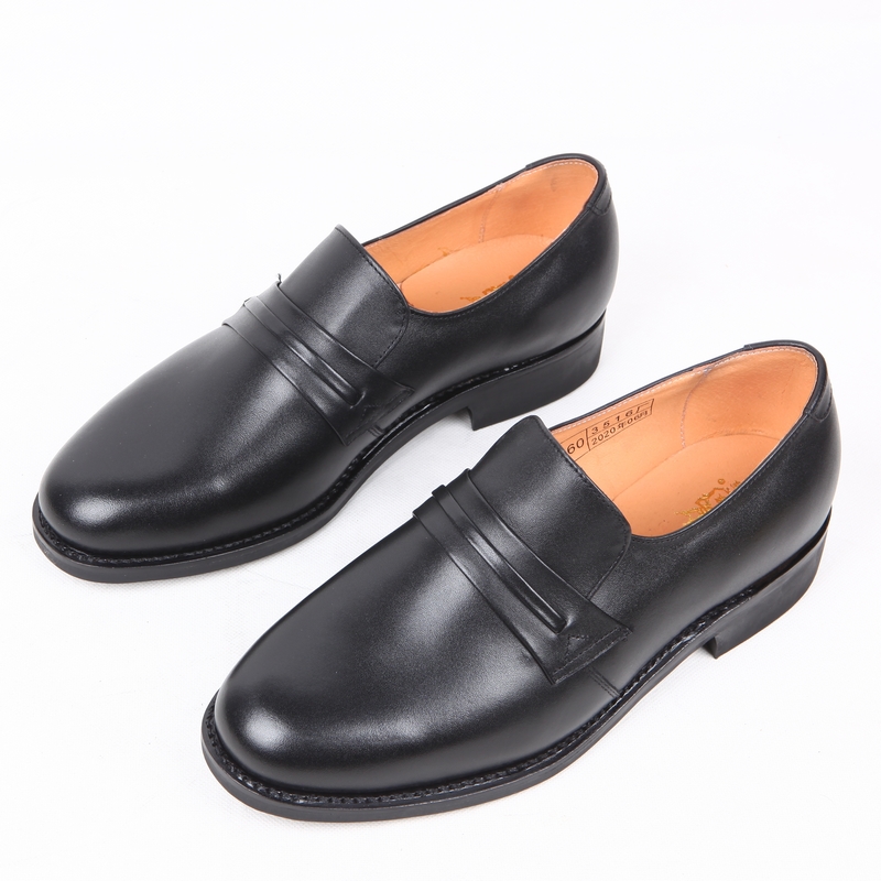 3516厂皮底三钉87式手工皮鞋复古套脚上线底圆头加宽父亲鞋男潮流 - 图2