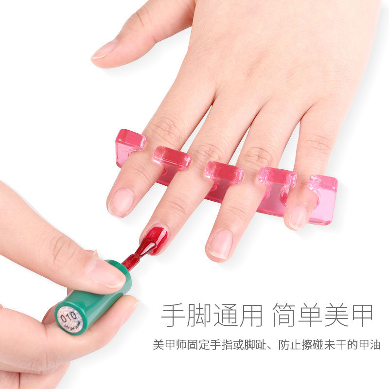新款美甲硅胶分指器可循环使用分趾器指甲分离器隔离棉美甲店用 - 图1