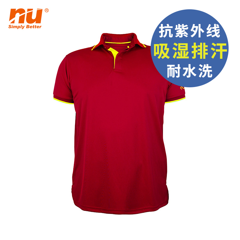 夏季nu冰紗高爾夫POLO衫男款運動T恤短袖排汗吸溼速幹服裝