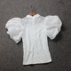 ເສື້ອຢືດ crocheted temperament ເປັນຮູຂຸມຂົນ