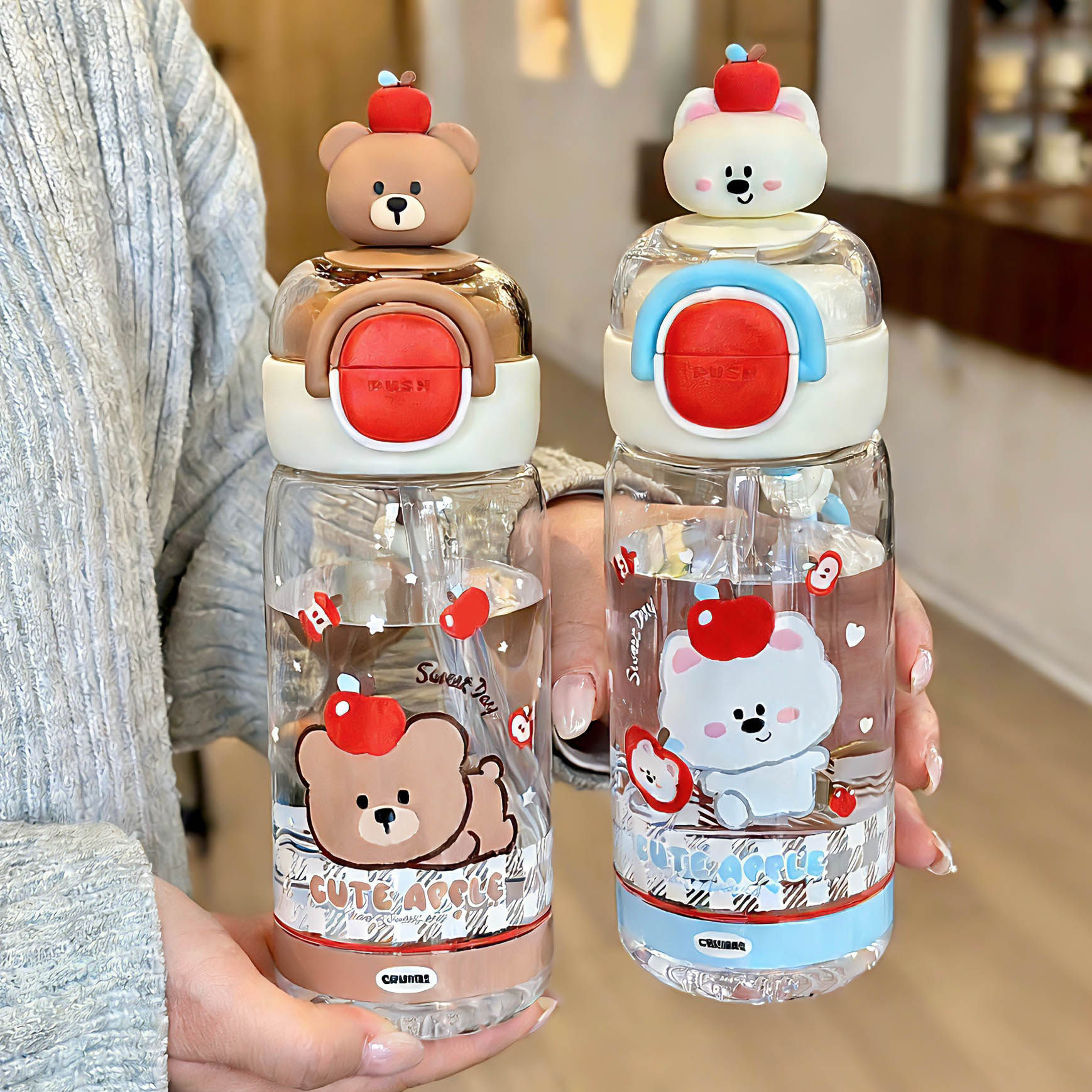 可爱儿童吸管杯夏季高颜值tritan塑料杯防摔便携学生水杯上学专用,淘宝优惠券,粉丝福利购,淘宝优惠卷
