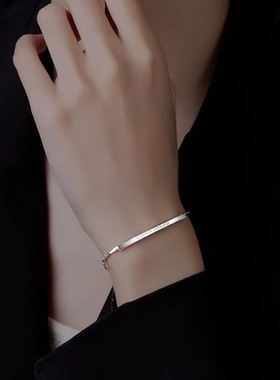 日韩新潮小众设计感手链ins简约可调节手镯时尚精致闺蜜手饰女