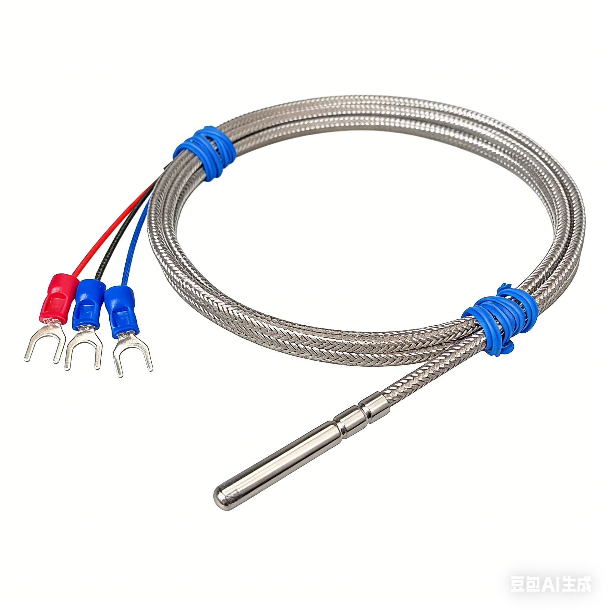 PT100热电阻高温耐震火屏蔽线PT1000精密铂电阻三四线温度传感器,淘宝优惠券,粉丝福利购,淘宝优惠卷